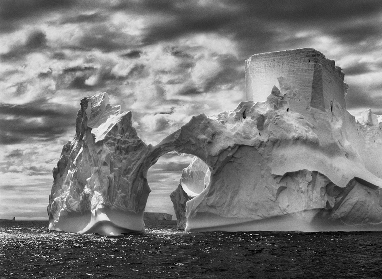 Sebastião Salgado, Iceberg Between Paulet Islands and the Shetland Islands, Antarctica, 2005, gelatin silver print, 36 x 50 inches / 92 x 127 cm © Amazonas Images